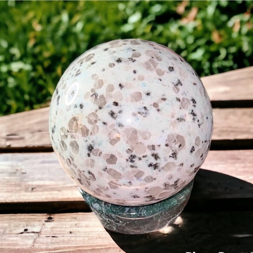 Kiwi jasper sphere